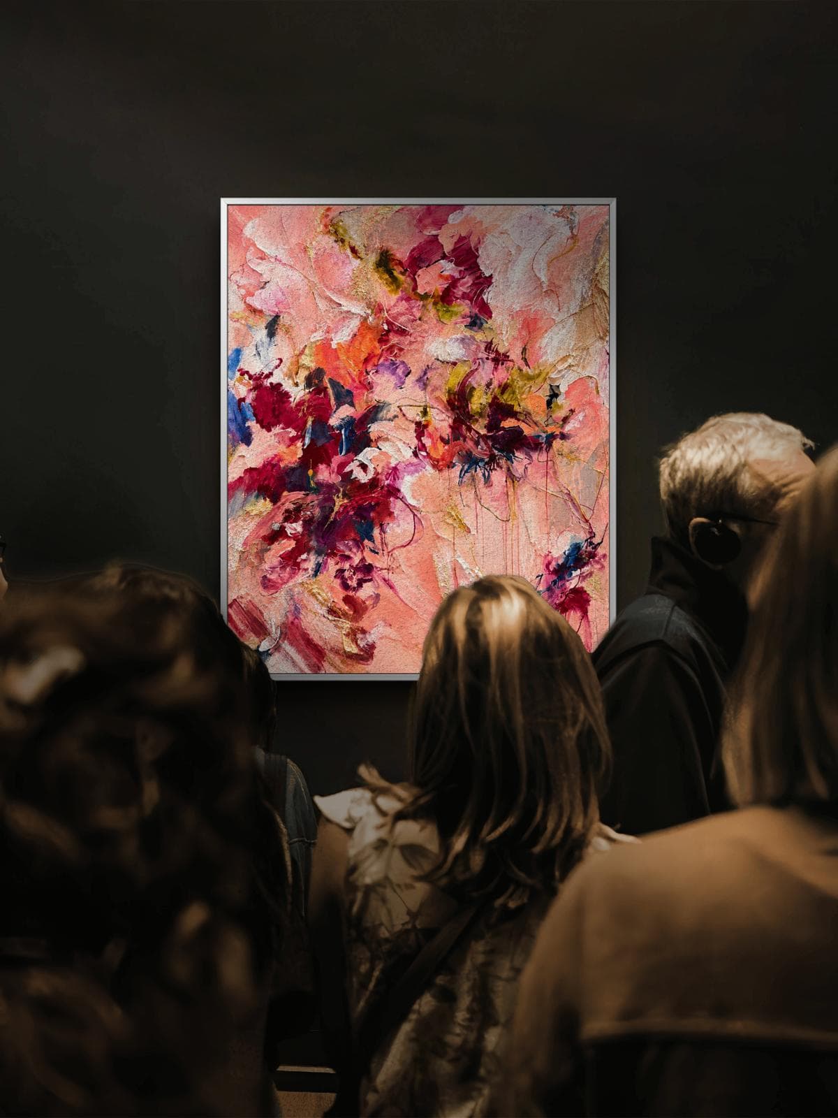 The Bloom of Chaos (2026) — Mixed media on canvas by Nour Aouissaoui
